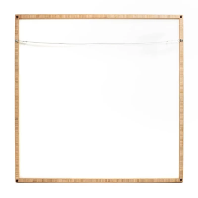 30" X 30" Arielsinhaha Breathe In Bamboo Framed Wall Art Gray - Deny Designs - Image 3
