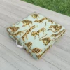 Cat Coquillette Tiger Collection Mint Orange Outdoor Floor Cushion - Deny Designs