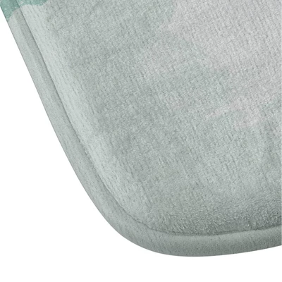 Abstract Floral Memory Foam Bath Mat Pink - Deny Designs - Image 2