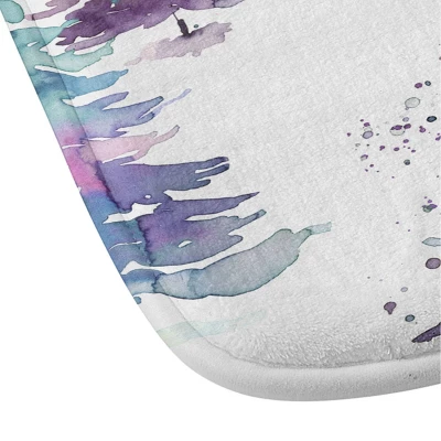 Ninola Design Deer And Trees Forest Pastel Memory Foam Bath Mat - Deny Designs - Image 2