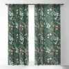 Emanuela Carratoni Meadow Flowers Theme Single Panel Sheer Window Curtain - Deny Designs