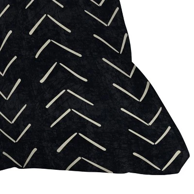 20"x20" Oversize Becky Bailey Mud Cloth Big Arrows Square Throw Pillow Black/White - Deny Designs - Image 2