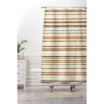 Ninola Design Western Striped Memory Foam Bath Mat Brown - Deny Designs - Image 2