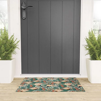 Holli Zollinger ZARAH BUTTERFLY Looped Vinyl Welcome Mat - Society6