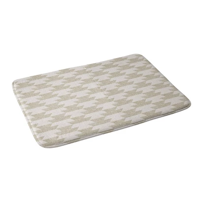 Little Arrow Design Co Boho Geometric Memory Foam Bath Mat Beige - Deny Designs