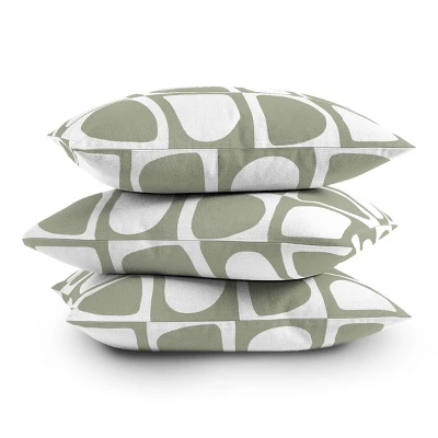 16"x16" Summer Sun Home Art Forms Square Throw Pillow Green - Deny Designs - Image 3