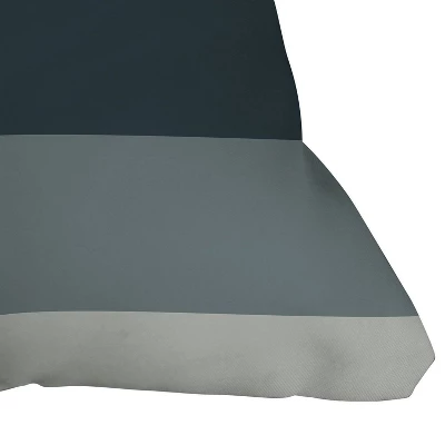 16"x16" Poems Contemporary Color Block VI Throw Pillow Blue - Deny Designs - Image 2