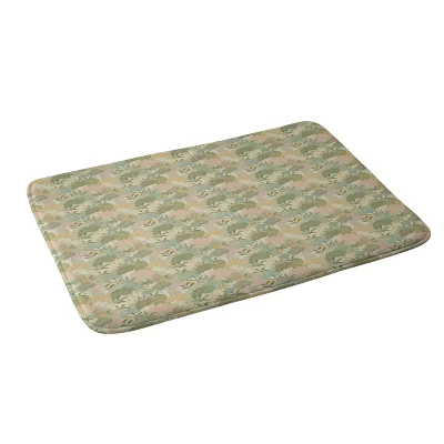 Bohemian Walk Memory Foam Bath Mat Beige - Deny Designs