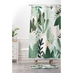 Gale Switzer Into The Jungle Bath Mat Green - Deny Designs