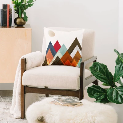 Brian Buckley Pepper Moon Square Throw Pillow Blue - Deny Designs