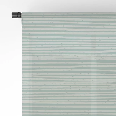 CoastL Studio Ocean Tide Sea Foam Single Panel Sheer Window Curtain - Deny Designs - Image 3