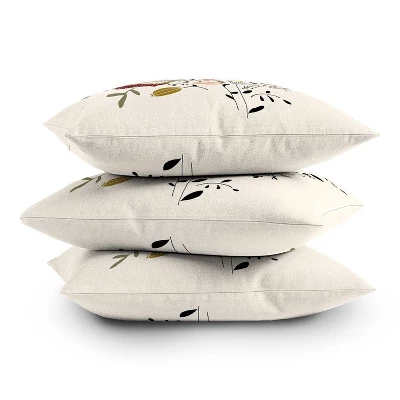 16"x16" Kelli Murray Bloom Square Throw Pillow Pink - Deny Designs - Image 3