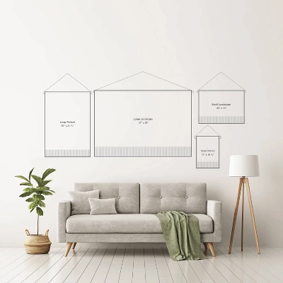 Little Arrow Design Co Arrows On Navy Wall Hanging Landscape Tapestries Black - Deny Designs - Image 3