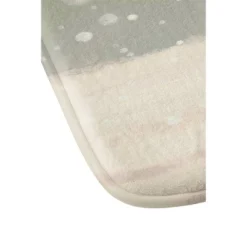 24"x36" Snowman Bath Mat Light Green - Deny Designs