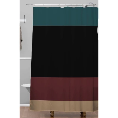 Color Poems Contemporary Color Block Shower Curtain - Deny Designs