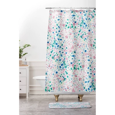 Jacqueline Maldonado Magic Terrazzo Shower Curtain Pink - Deny Designs - Image 2