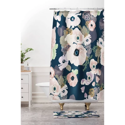 Khristian A Howell Une Femme Shower Curtain Blue - Deny Designs - Image 2