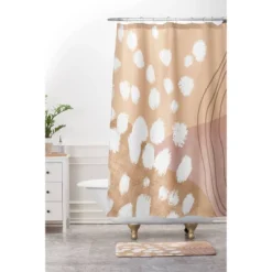 Aleeya Jones Modern Abstract Nudes Memory Foam Bath Mat Beige - Deny Designs