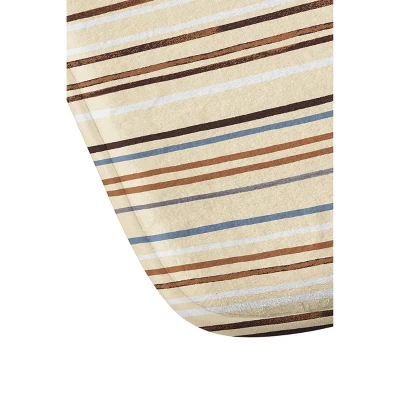 Ninola Design Western Striped Memory Foam Bath Mat Brown - Deny Designs