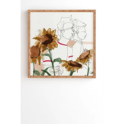 Kc Lo Late Summer 'The Things I Kept Inside' Bamboo Framed Wall Canvas White - Deny Designs - Image 4