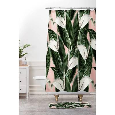 Marta Barragan Camarasa Sweet Floral Desert Bath Mat Green - Deny Designs