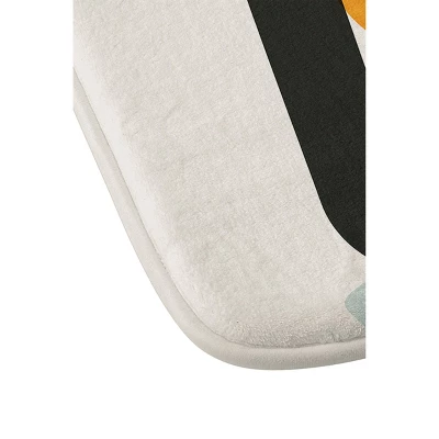 Domonique Brown Memory Foam Bath Mat Orange - Deny Designs - Image 2