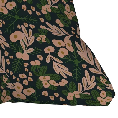 16"x16" Oris Eddu Poppy Pine Square Throw Pillow Green/Pink - Deny Designs - Image 2