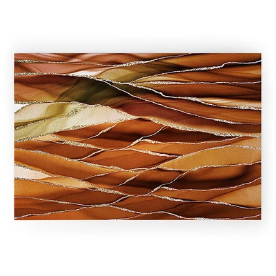 Utart Desert Hot Copper Marble Landscapes Welcome Mat - Society6 - Image 5