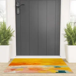 Lunetricotee Sunny Landscape Looped Vinyl Welcome Mat - Society6