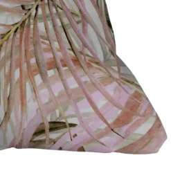 Marta Barragan Camarasa Leaf Outdoor Throw Pillow Pink - Deny Designs