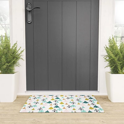 Wendy Kendall Tiny Trees Looped Vinyl Welcome Mat - Society6