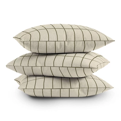 16"x16" Alisa Galitsyna Back To Basics Sand Square Throw Pillow Olive - Deny Designs - Image 3