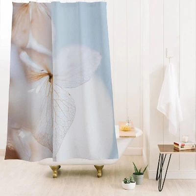 Hello Twiggs Pastel Dry Hydrangea Shower Curtain White - Deny Designs - Image 2