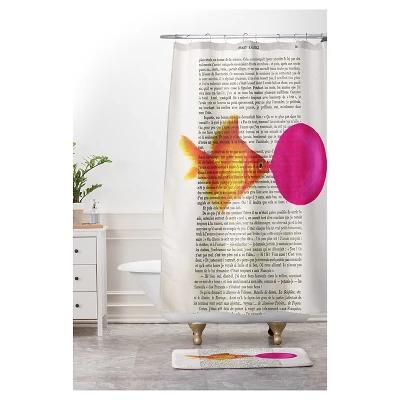 Coco De Paris Goldfish With Bubblegum Cushion Bath Mat (36"x24") Orange - Deny Designs - Image 3