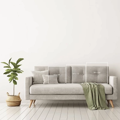 The Colour Study Hands Drawing Square Throw Pillow White - Deny Designs - Image 2