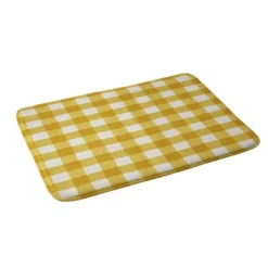 Gingham Memory Foam Bath Mat - Deny Designs