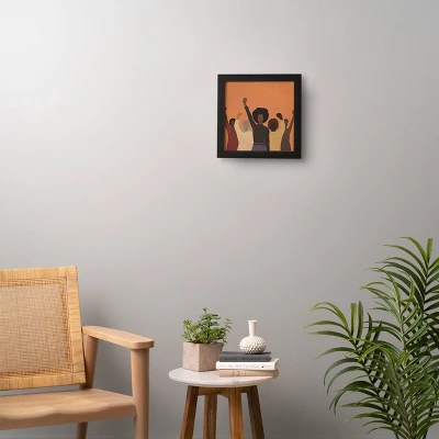 Nawaalillustrations Power To The People Framed Wall Art Black - Deny Designs - Image 4