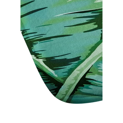 Gale Switzer Banana Leaf Grandeur Bath Mat Green - Deny Designs - Image 2
