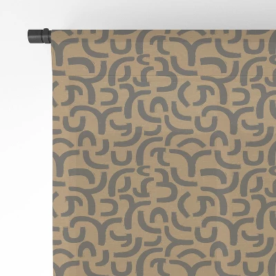 Little Arrow Design Co Cosmo Tile Stone Single Panel Sheer Window Curtain - Deny Designs - Image 3