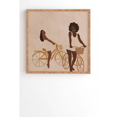 Nawaalillustrations Sunday Morning Minimal Framed Wall Art Bamboo - Deny Designs - Image 5