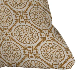 Holli Zollinger Taza Media Outdoor Throw Pillow Natural - Deny Designs