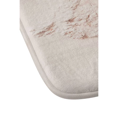 Ingrid Beddoes Beach Champagne Memory Foam Bath Mat Pink - Deny Designs