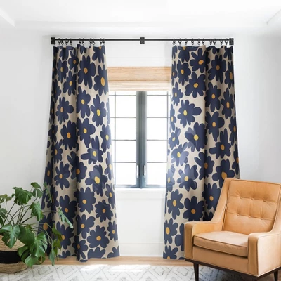 Miho Mini Floral Garden 84" X 50" Single Panel Blackout Window Curtain - Deny Designs - Image 4