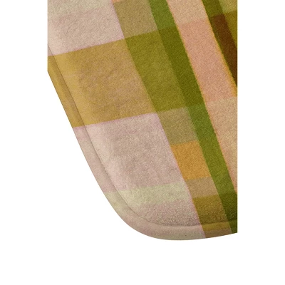 Alisa Galitsyna Colorful Plaid I Bath Mat Pink - Deny Designs - Image 2