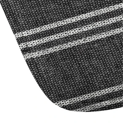 34"x21" Little Arrow Design Co Ella Triple Striped Memory Foam Bath Mat Black - Deny Designs - Image 2