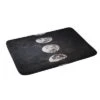 Emanuela Carratoni Mystery Moon Memory Foam Bath Mat Black/White - Deny Designs