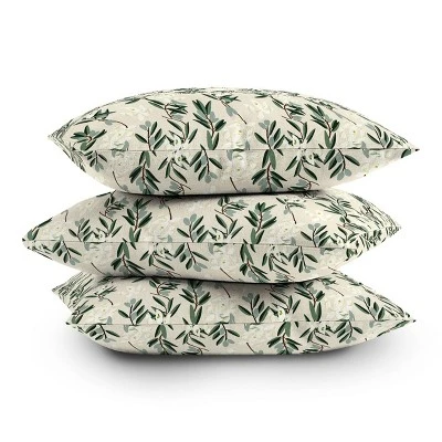 Holli Zollinger Bloom Outdoor Throw Pillow Olive Green - Deny Designs - Image 2