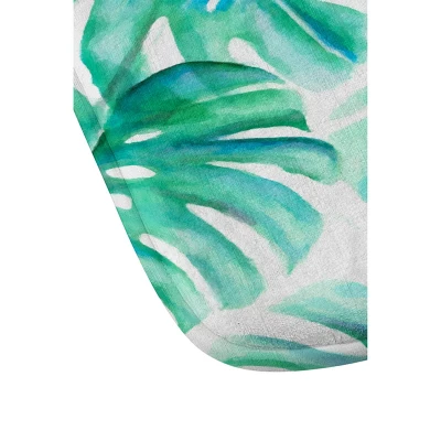 Jacqueline Maldonado Paradise Palms Bath Rugs And Mats Green 24" X 36" - Deny Designs - Image 2