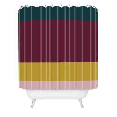 Color Poems Contemporary Color Block Shower Curtain - Deny Designs - Image 2