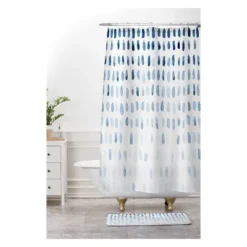 Social Proper Proof Of Life Bath Rugs And Mats Blue 24" X 36" - Deny Designs